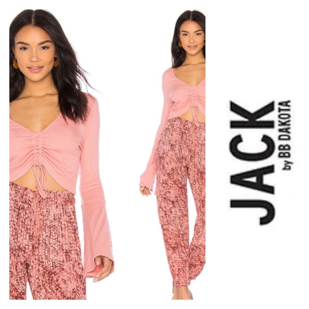 JACK BY BB DAKOTA Leia Ruched Drawstring Crop Top